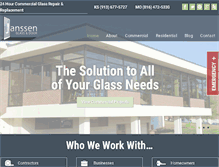 Tablet Screenshot of janssenglass.com